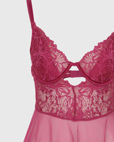 La Senza Sexy Sleep Cupped Babydoll Mesh Lingerie
